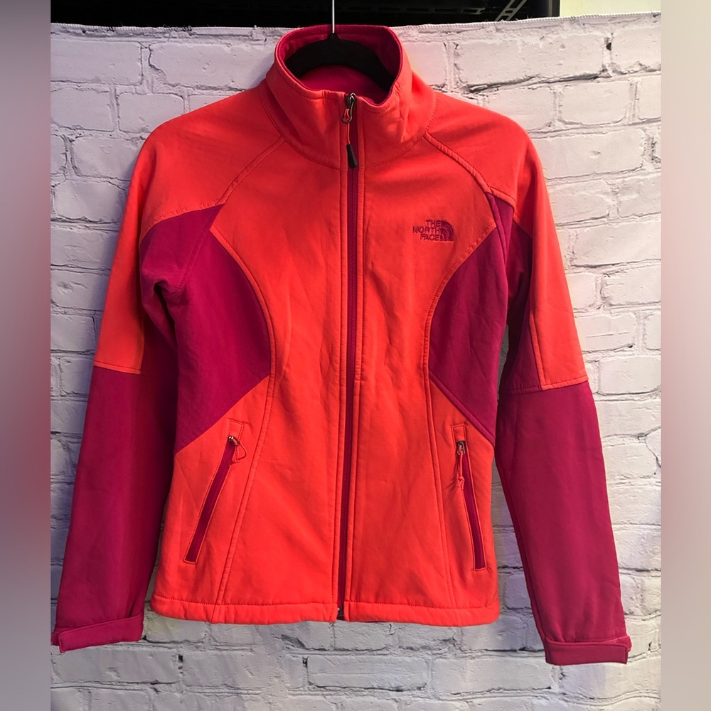 The North Face Women's Jacket Shellrock Orange Magenta Bright‎ Neon Size Small